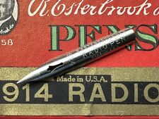 Vintage Charles Schulz ESTERBROOK 914 RADIO Hand Grind Dip Pen Nib Snoopy