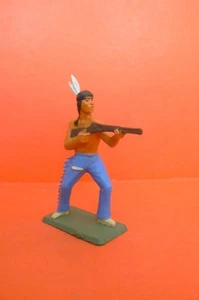 STARLUX MARQUE MICHEL SOOUS LE SOCLE / WESTERN BEL INDIEN AU COMBAT - Picture 1 of 9