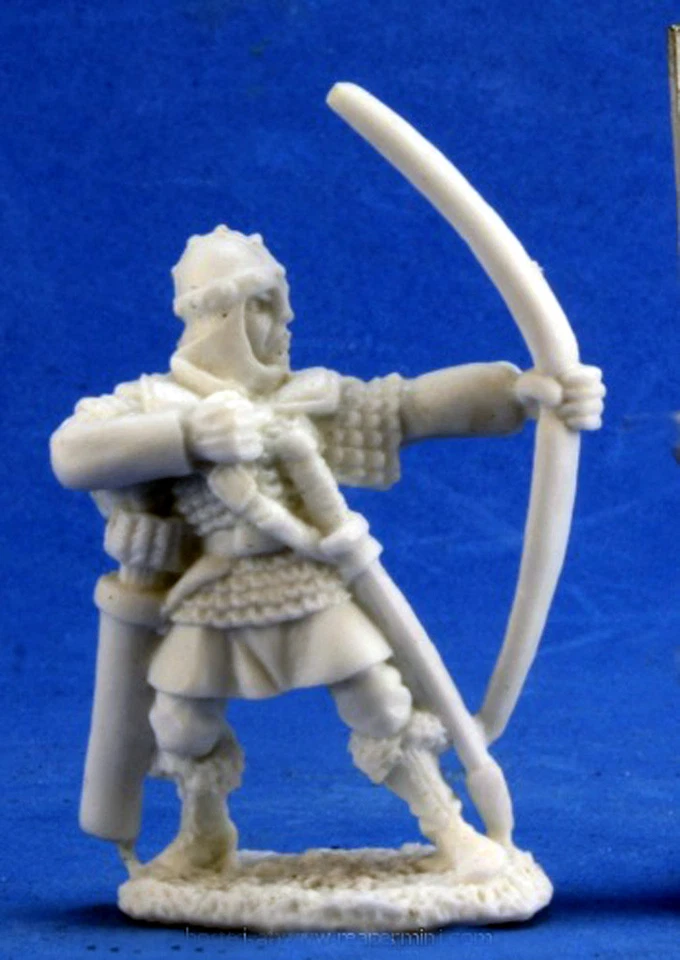1 x GUERRIER ANHURIAN ARCHER - BONES REAPER figurine bowman rpg d&d soldier bow