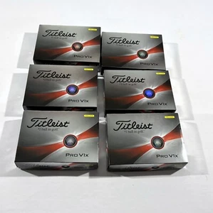 Titleist NEW 2023–2024 Pro V1x Golf Balls Yellow 6 Dozen (72) No Logos w Boxes - Picture 1 of 7