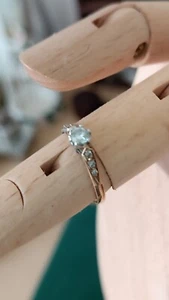 Ring 9 kt Gold Diamant 0,25 kt Größe L 9 kt Gelbgold gepunzt Verlobungsring - Bild 1 von 10