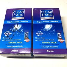 Clear Care Contact Lens Cleaning Disinfecting Solution Sensitive Sterile 3oz Lot