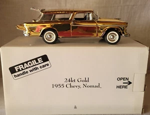 Danbury Nuovo 1955 Chevy Nomad ORO 24kt - Foto 1 di 10