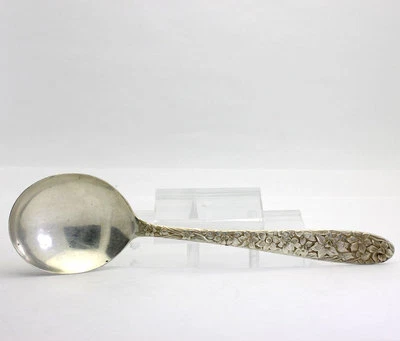 Cuchara sopa crema tazón redondo de plata esterlina Narciso National Silver Company  Foto 1 de 4