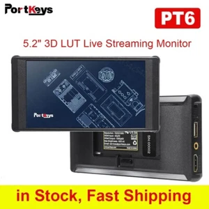US Portkeys PT6 5.2 inch 600nit 4K HDMI On-Camera Field Video Monitor IPS 3D-LUT - Picture 1 of 9