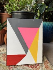 Angles-acrylic pour paintings on canvas