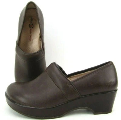 JBU Jambu Córdoba Zapatos Cuero Marrón Espuma con Memoria Cómodo Zueco Enfermería 8.5 M Foto 1 de 4