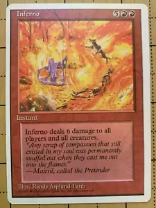 INFERNO - MAGIC THE GATHERING - 4. EDITION - SELTEN - Bild 1 von 2