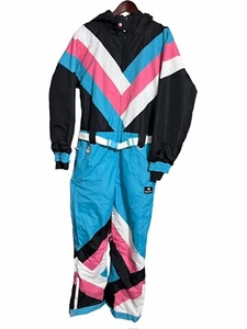 Tipsy Elves Men’s Size Small Pastel Pro Snow Suit Black Multicolored NWT - Picture 1 of 6