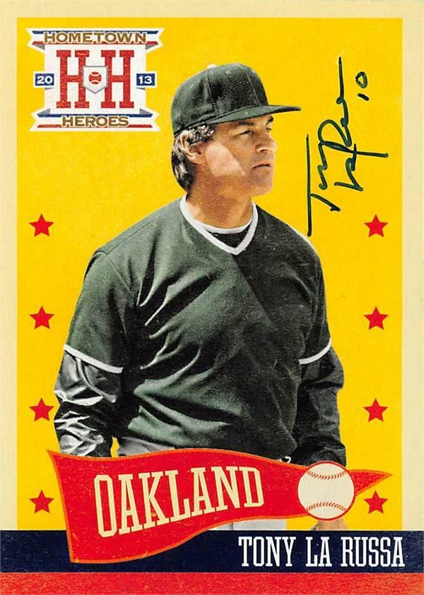 Tony LaRussa autographed Baseball Card 2013 Panini Hometown Heroes #198 - Image 1 of 1