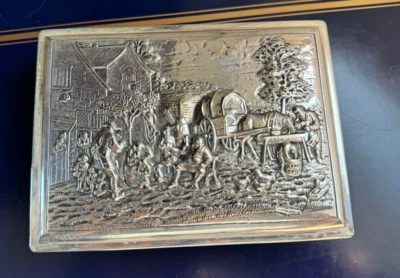 HUBERTUS HOOIJKAAS SCHOONHOVEN HOLANDÉS IMPRESIONANTE CAJA DE REPOSO DE PLATA ANTES DE LA Segunda Guerra Mundial ¡una joya! Foto 1 de 4