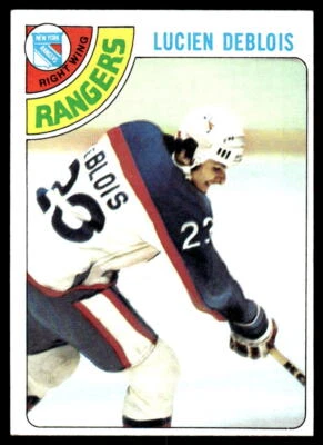1978-79 Topps #136 Lucien DeBlois New York Rangers Rookie Hockey Card - Image 1 of 2