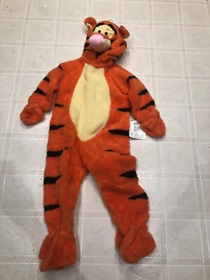 Nuevo con etiquetas Disfraz de Halloween Disney Traje de Tigger Niño Juventud 4-6 Raro Peludo Foto 1 de 4