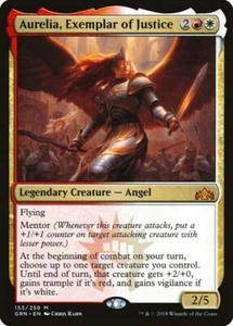 Magic The Gathering MTG AURELIA, EXEMPLAR OF JUSTICE Guilds of Ravnica NM - Picture 1 of 1