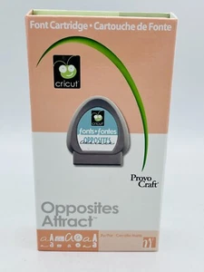 Original Cricut “Opposites Attract” Font Cartridge - Complete In Box -Not Linked - Picture 1 of 3