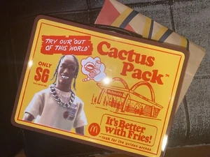 Travis Scott McDonalds Collectible Lunch Box Cactus Jack In Hand Ships ASAP - Picture 1 of 5