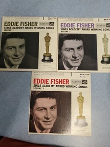 Eddie Fisher SINGS ACADEMY AWARD WINNING SONGS VOL.1 , 2 & 3  7" Ep's, See Pics - Picture 1 of 13