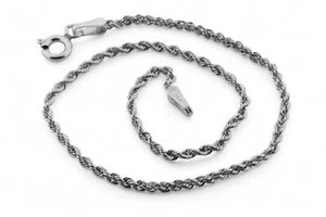 bracciale CORDA completamente in oro bianco 18kt. cm.19 gr. 0,80 - Foto 1 di 8