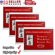🔥NEW 2024 National Mah Jongg League Large Size Card-Official Mahjong Rules Card