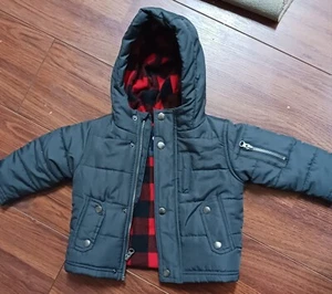 Oshkosh B'gosh Toddle Size 18 Months Parka with Flannel Lining - Picture 1 of 3