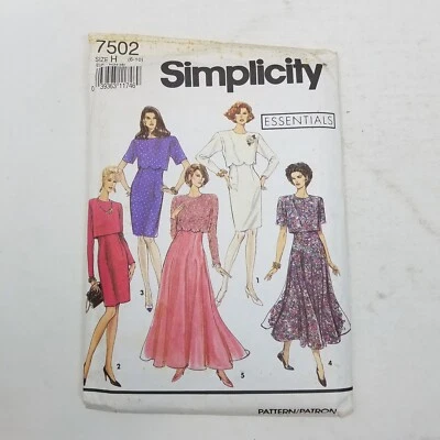 Simplicity Essentials Sewing Pattern 7502 Flared Blouson Twirl Maxi Dress 6-10 - Image 1 of 4