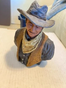 Vintage Monfort Original Western Sculpture John Wayne Trail Boss - Picture 1 of 7