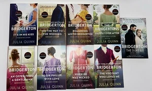 BRANDNEU ECHTES Bridgerton 9-Buch-Set (NICHT China-Indien Piraten-Set) JULIA QUINN - Bild 1 von 1
