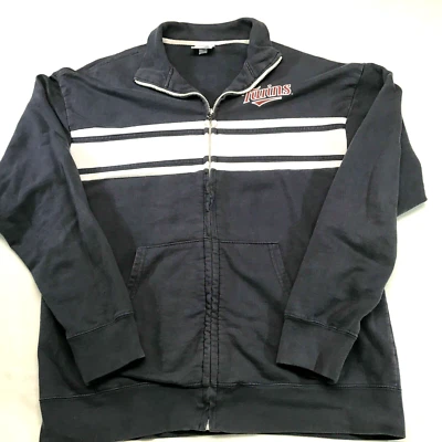 Sudadera de Colección Majestic Minnesota Twins Para Hombre Grande Cremallera Completa Suéter Chaqueta Foto 1 de 4