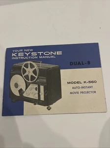 Keystone Model K-560 Dual 8 Movie Projector Instruction Manual Only - Picture 1 of 3