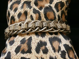Exquiste Único Pulsera Palanca Vintage Plata Esterlina Pesada Vintage #G77 - Imagen 1 de 6
