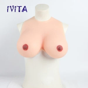 IVITA 7XL Big Boobs Silikonbrüste G Cup Falsche Brüste Drag Queen Brust - Picture 1 of 12