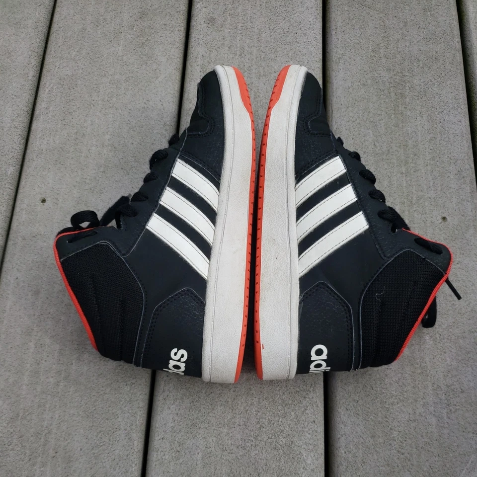 Adidas Boys Basketball Shoes, Size 4.5 Black Red & White Sneakers, Active Wear. - Image 1 of 4