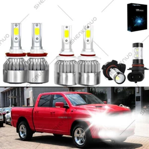 6X LED Headlight Bulb High Low Fog Combo For Dodge RAM 1500 2500 3500 2013-2015 - Bild 1 von 12