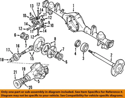 Conjunto de portador diferencial usado se adapta a: eje trasero Suzuki Vitara 2006 grado XL-7 Foto 1 de 2