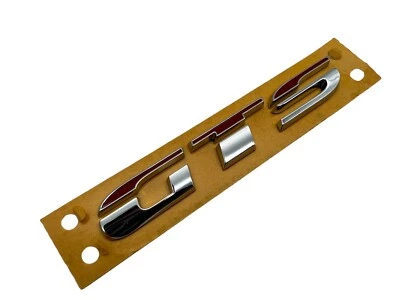 OEM VW Scirocco II GTS Plakette Schriftzug Logo Chrom Rot Original Emblem Links - Bild 1 von 4