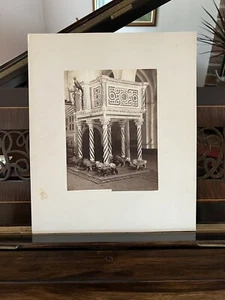 XL Late 1800s Tourist Photographic Image Amalfi Cathedral Pulpit Sommer & Behles - Picture 1 of 4