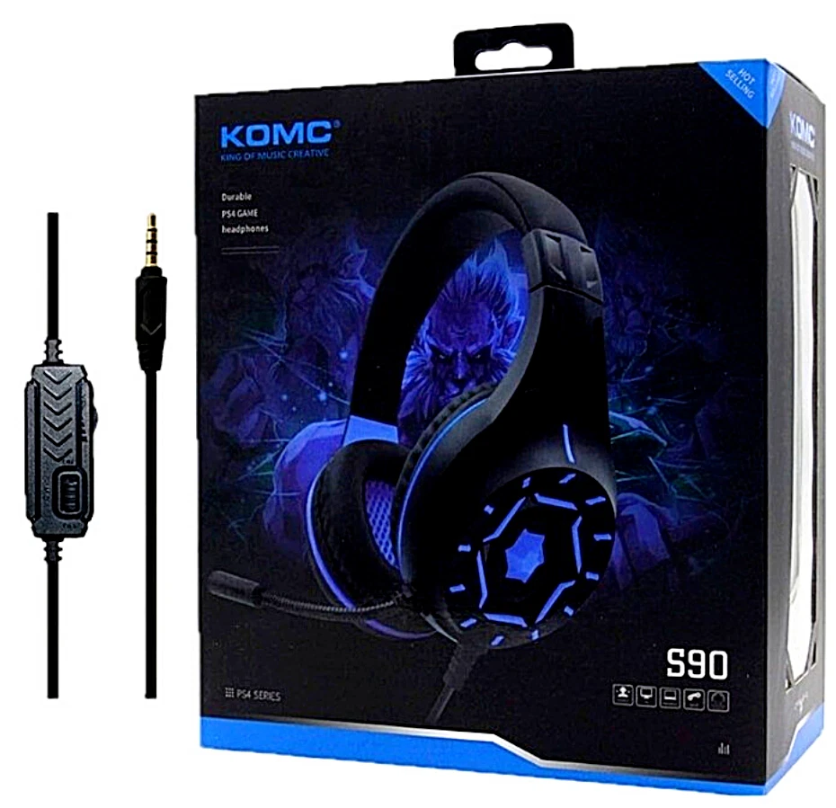 Cuffie Gaming con Microfono Stereo Gamer Bass Surround Headphone per PS4 Xbox One PC - Immagine 1 di 4