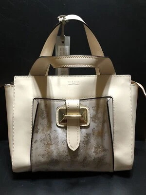 Nicoli Italy Carnaby Dome Satchel – Two-Tone Nude and Taupe Leather - Image 1 of 4