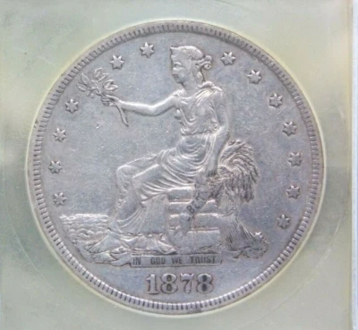 1878 "S" U.S. Trade SILVER Dollar $1 XF East Coast Coin & Collectables, Inc. - Image 1 of 4