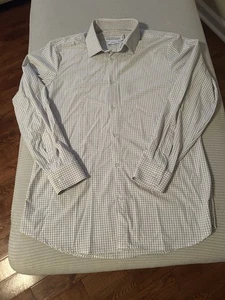 Mizzen + Main Leeward Button Shirt Trim Fit Long Sleeve Check Mens Large - Picture 1 of 6