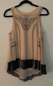 Anthropologie Moulinette Soeurs Beaded Fairy 30's Flapper Feminine S Tunic Tank - Picture 1 of 11