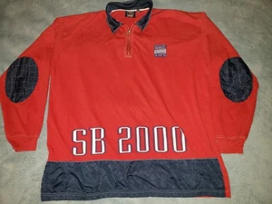 Polo De Colección Shabazz Brothers Hip Hop Manga Larga Talla XXL Años 90 00 Y2K Rojo Blie - Imagen 1 de 9
