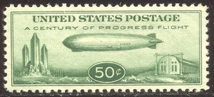 U.S. #C18 Mint XF/SUP NH w/ Cert - 1933 50c Graf Zeppelin - Picture 1 of 2
