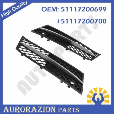 51117200699 Pair Front Bumper Fog Light Grille Insert For BMW 528i 535i 11-13 Foto 1 de 4