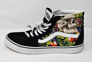 VANS Fruit Skull Sk8-Hi Sneakers Black/White Mens 10 Shoes - Picture 1 of 8