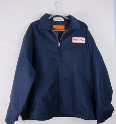 Vintage Cintas Pep Boys Heavy Jacket Blue Full Zip Mechanic Bomber Jacket XL REG - Image 1 of 4