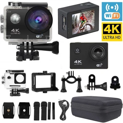 1080P Action Camera Video Sports Camcorder 30M Waterproof 4K HD Camera Wifi DVR - Image 1 of 4