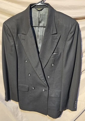 Chaqueta de Traje Cellini Uomo Doble Pecho - 100% Lana - Gris - Talla 38R Foto 1 de 4