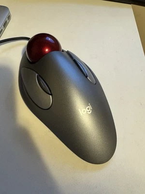 NEW T-BC21 Logitech Trackman Marble Mouse USB Wired 4-button Trackball Mouse - Image 1 of 4