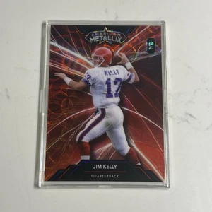 Jim Kelly 2024 Wild Card Metal Red Scope Prizm /6 SSP HOF Bills 1st On Print - Bild 1 von 2
